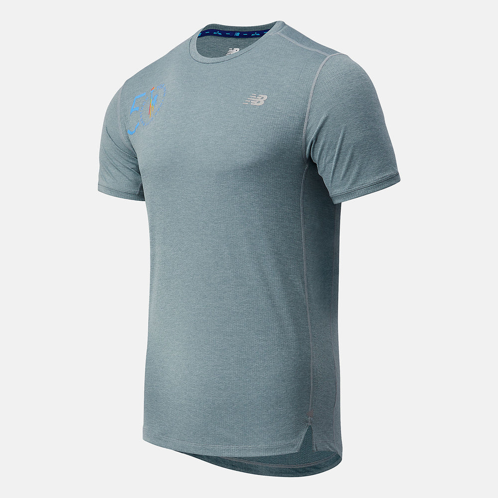 NYC Marathon Impact Run Short Sleeve-Men | New Balance