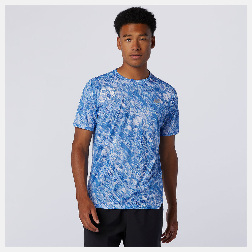 NYC Marathon Printed Impact Run Short Sleeve-Men | New Balance