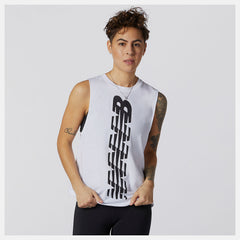 Relentless Cinched Back Graphic Tank-Women | New Balance