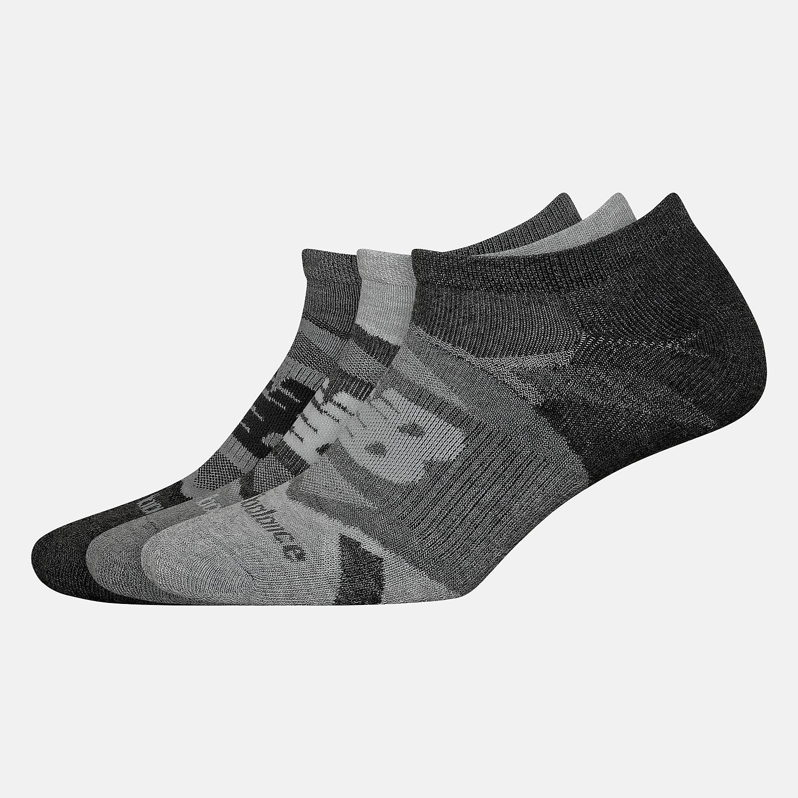 Performance Cushion No Show Socks 3 Pack-Women|Men | New Balance
