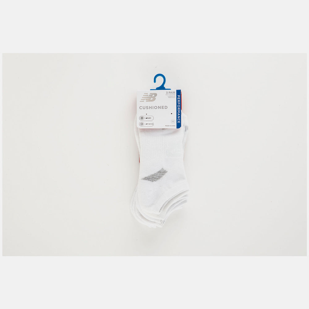 Performance Cushion No Show Socks 3 Pack-Women|Men | New Balance