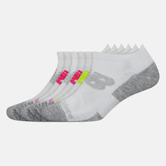 Performance Cushion Low-Cut Socks 6 Pack-Women|Men | New Balance