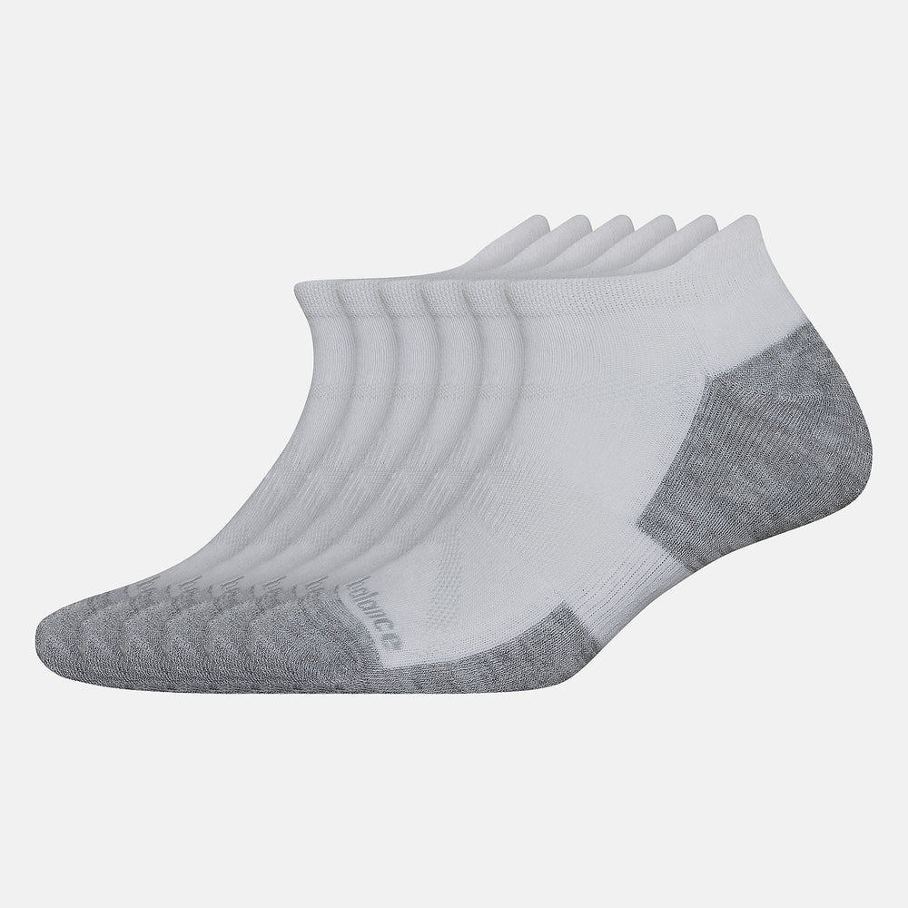 Performance Cushion Low Cut Tab Socks 6 Pack-Women|Men | New Balance