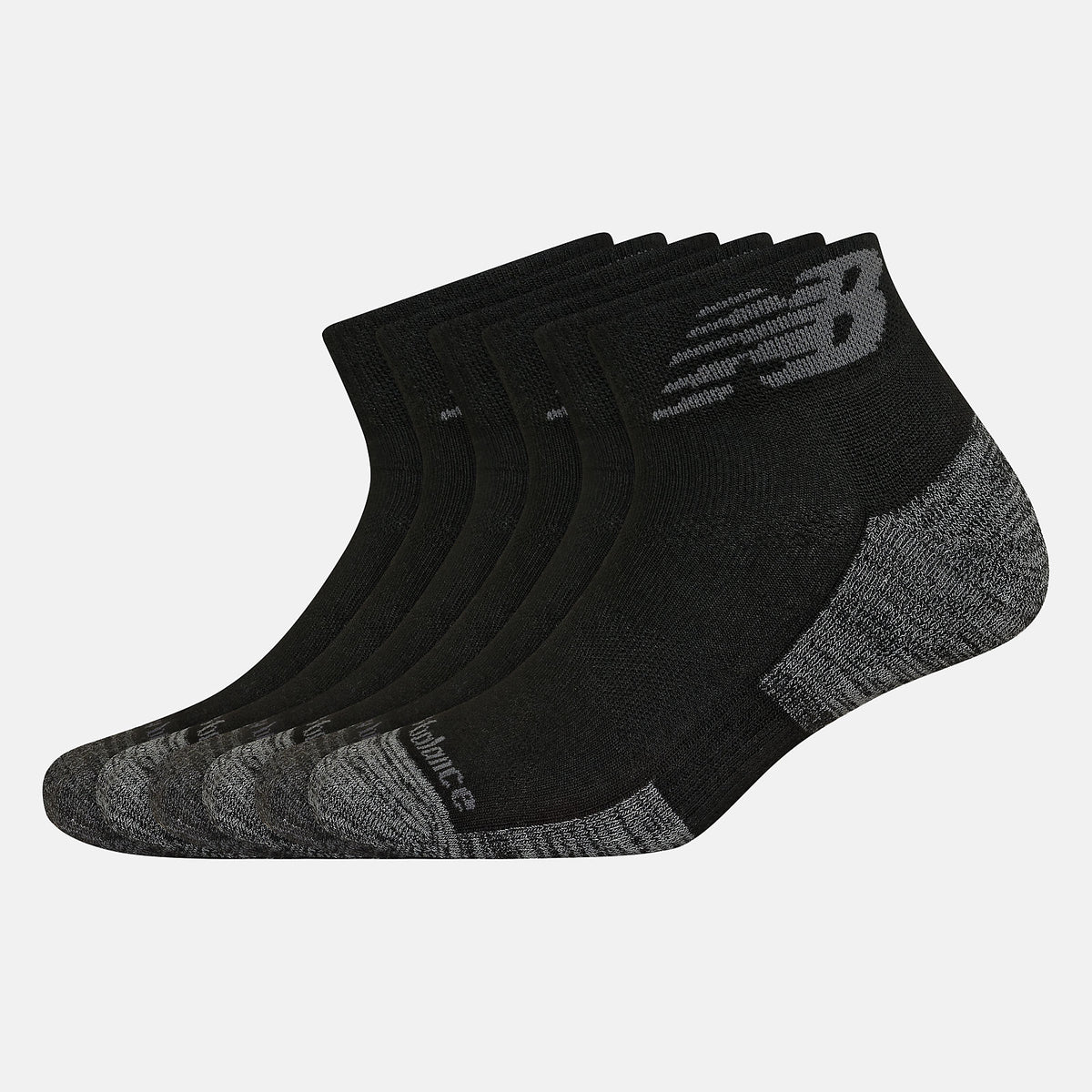 Performance Cushion Quarter Socks 6 Pack-Women|Men | New Balance