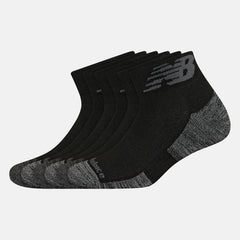 Performance Cushion Quarter Socks 6 Pack-Women|Men | New Balance