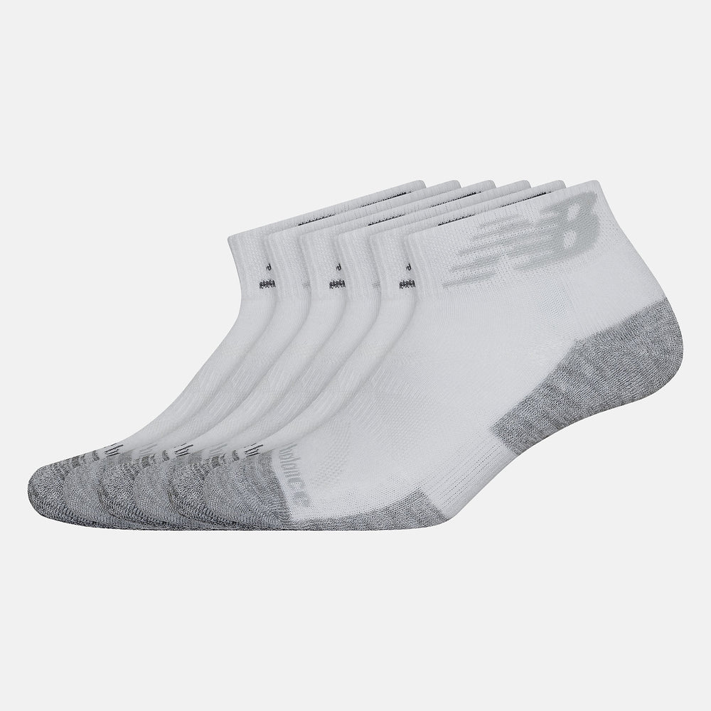 Performance Cushion Quarter Socks 6 Pack-Women|Men | New Balance