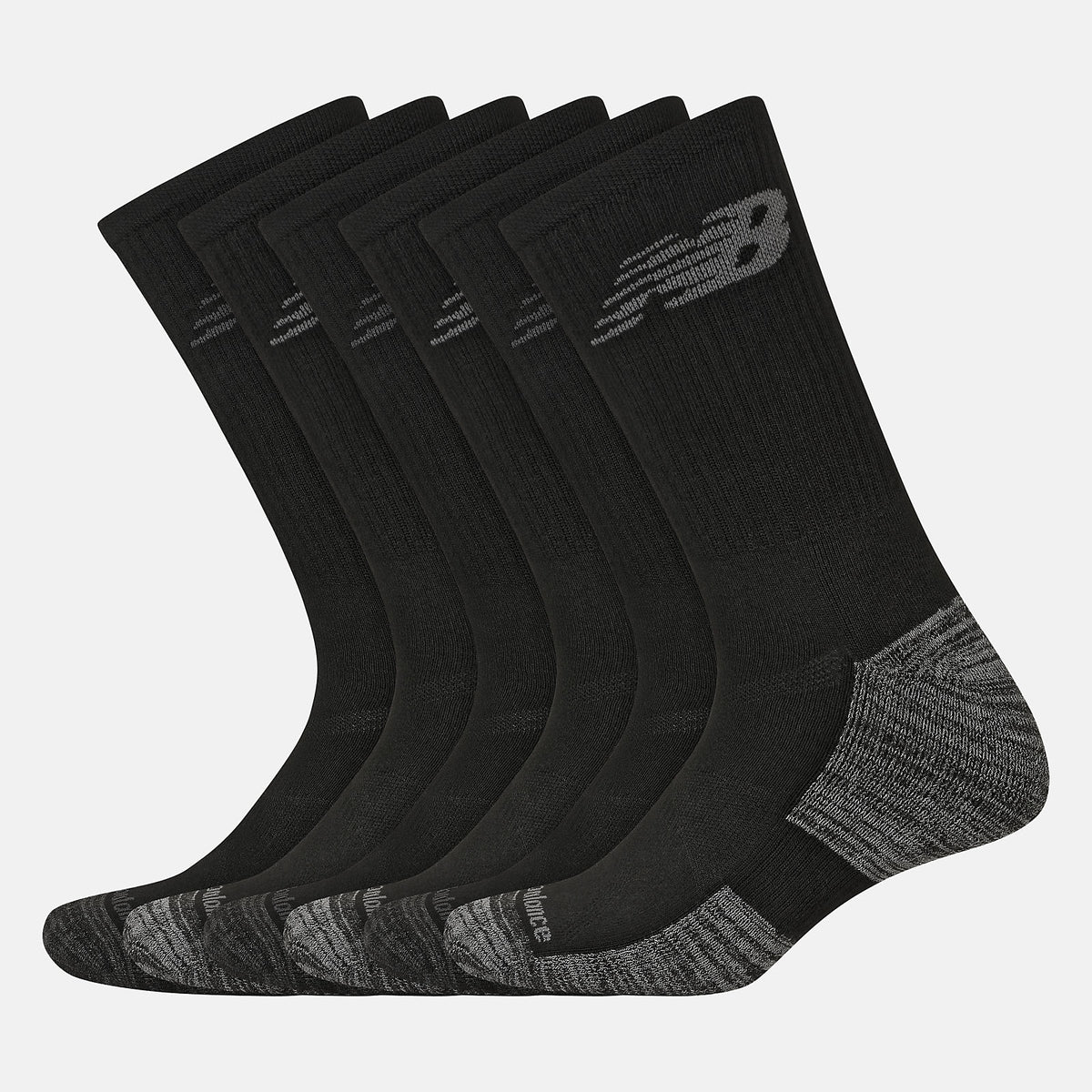 Performance Cushion Crew Socks 6 Pack-Women|Men | New Balance