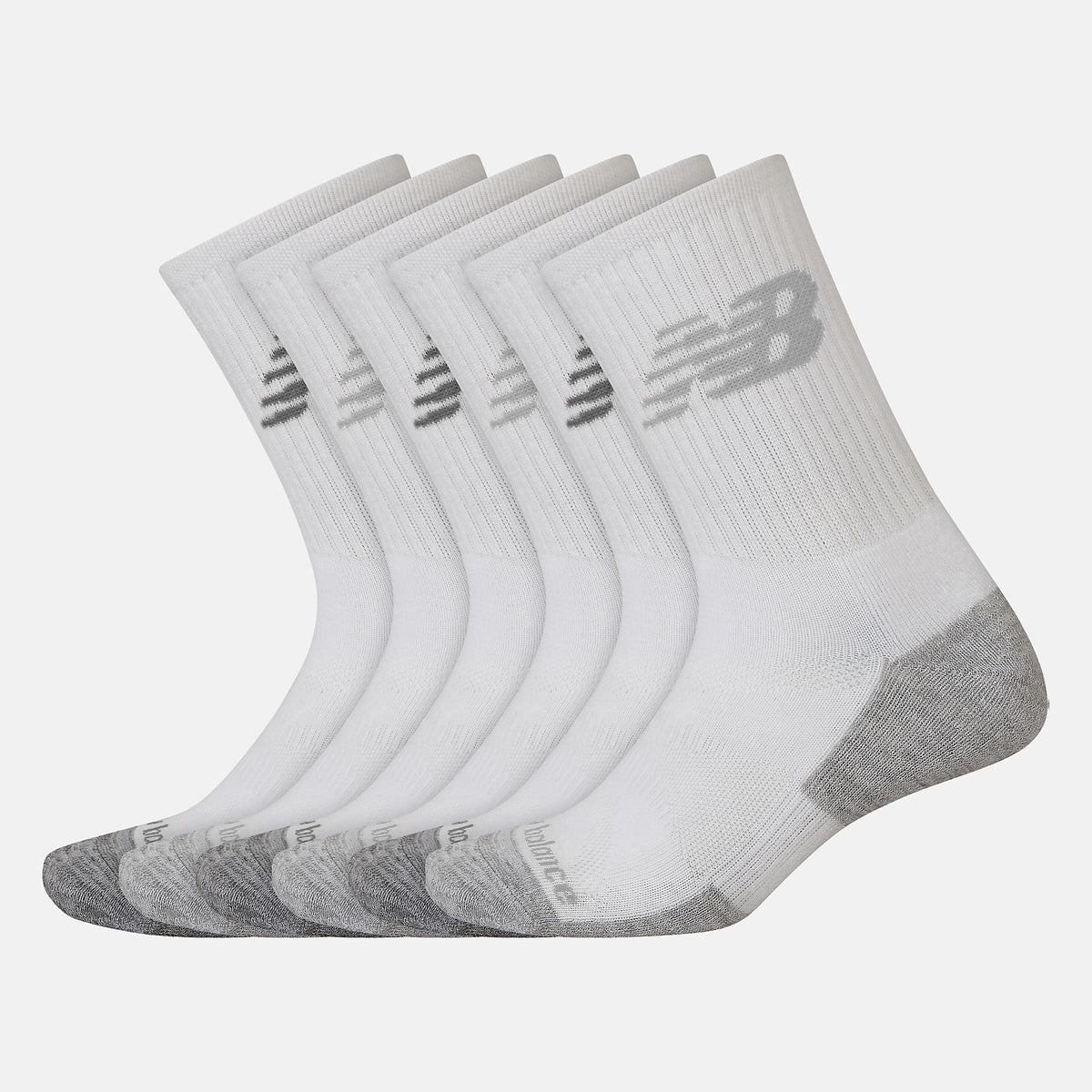 Performance Cushion Crew Socks 6 Pack-Women|Men | New Balance