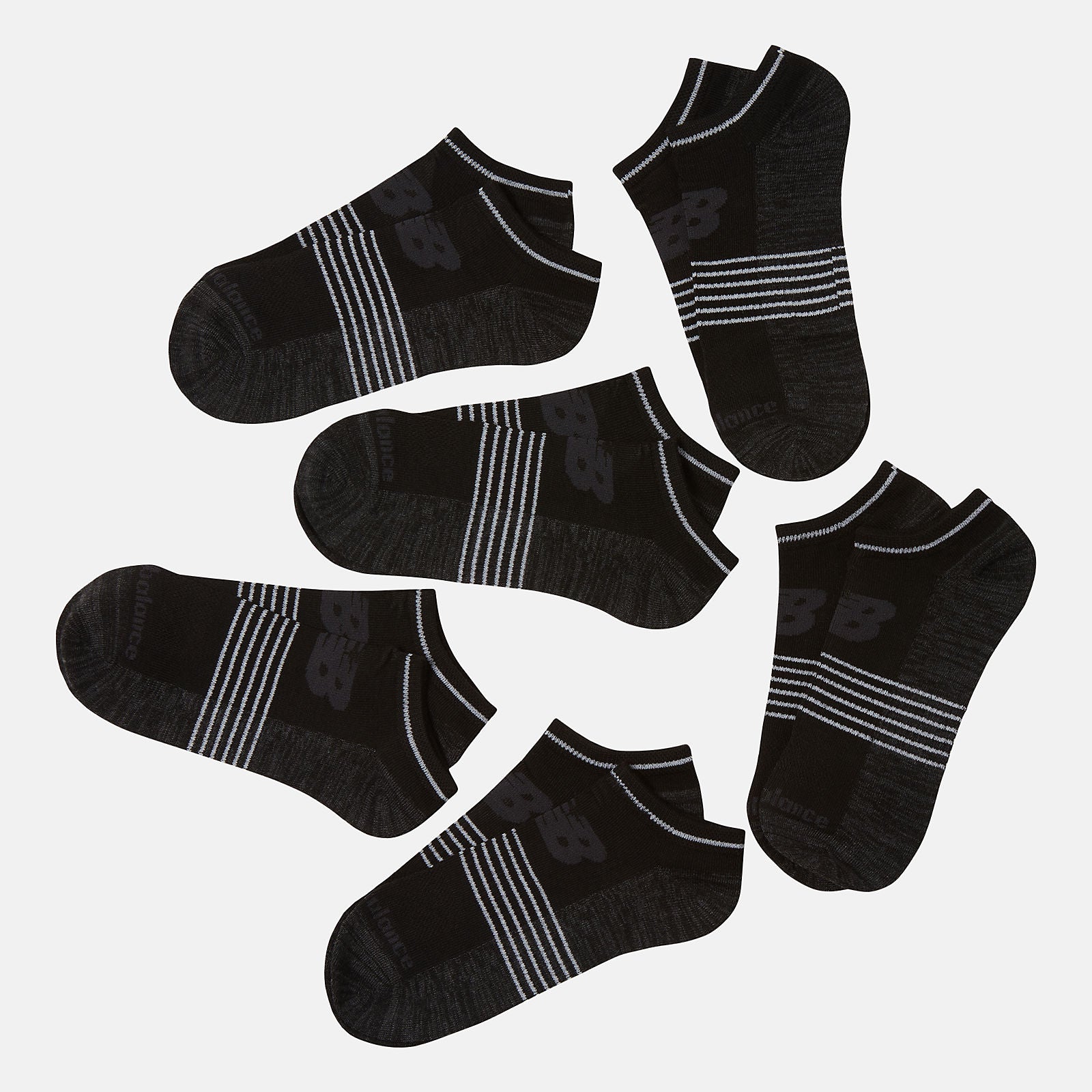 6 PK No Show Flatknit-Women|Men | New Balance