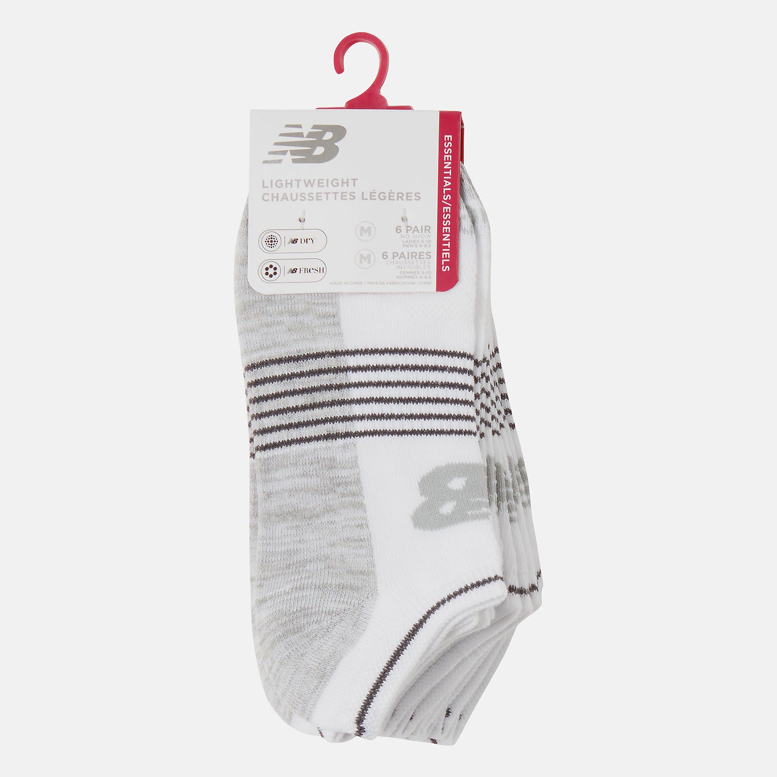 6 PK No Show Flatknit-Women|Men | New Balance