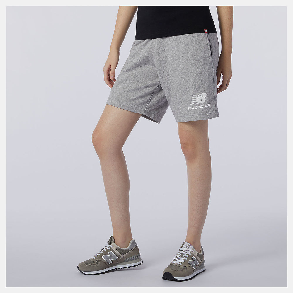NB Essentials Stacked Logo Short-Women|Men | New Balance