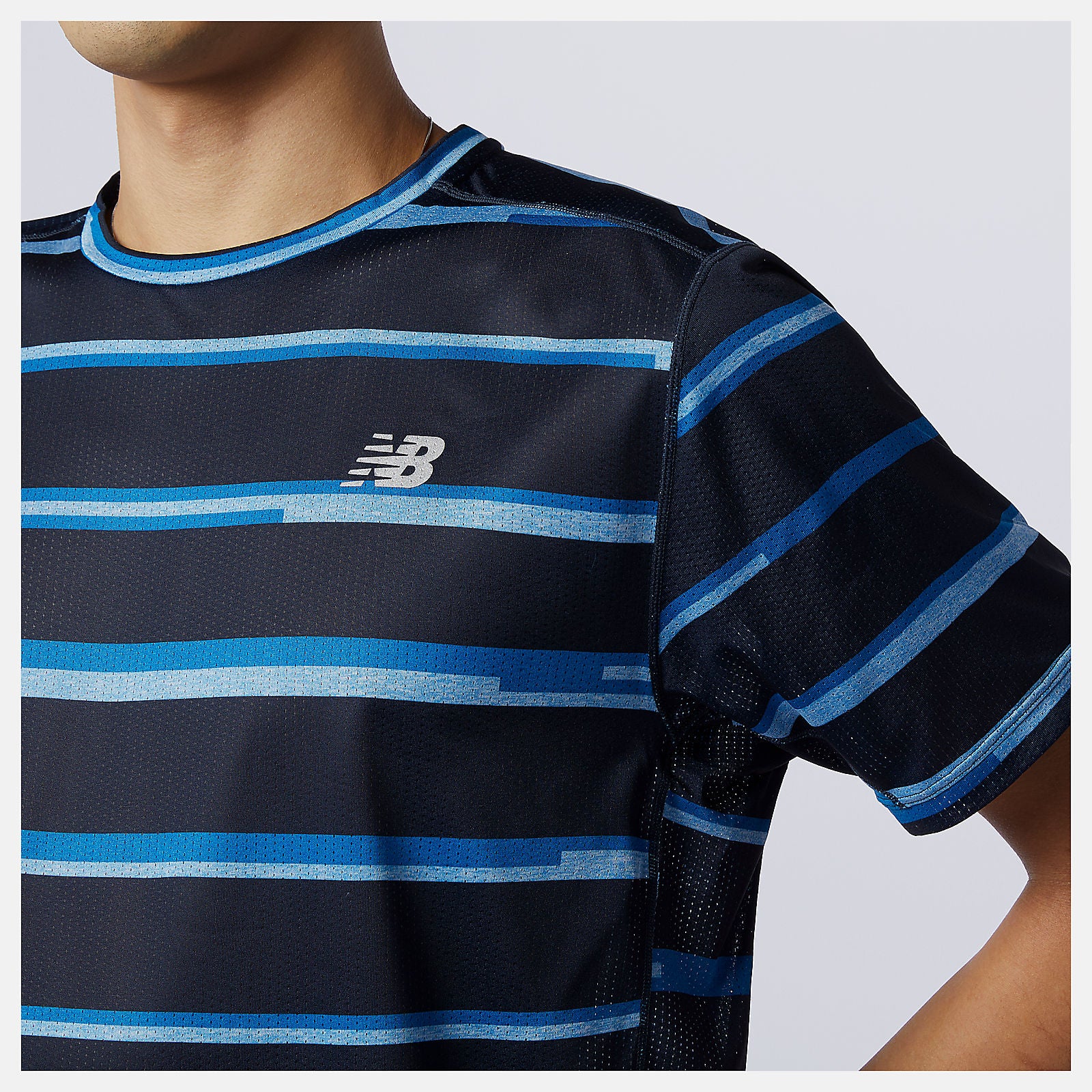 Printed Impact Run Short Sleeve-Men | New Balance