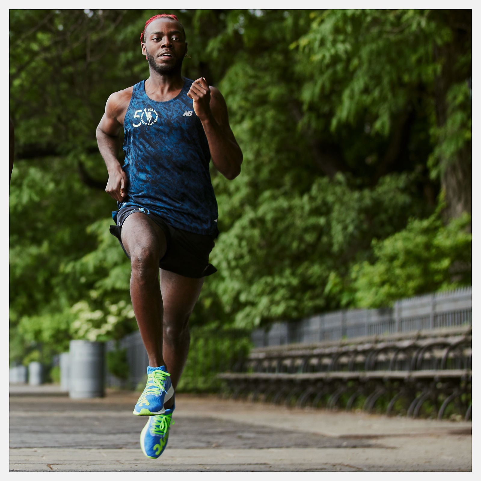 NYC Marathon Printed Impact Run Singlet-Men | New Balance