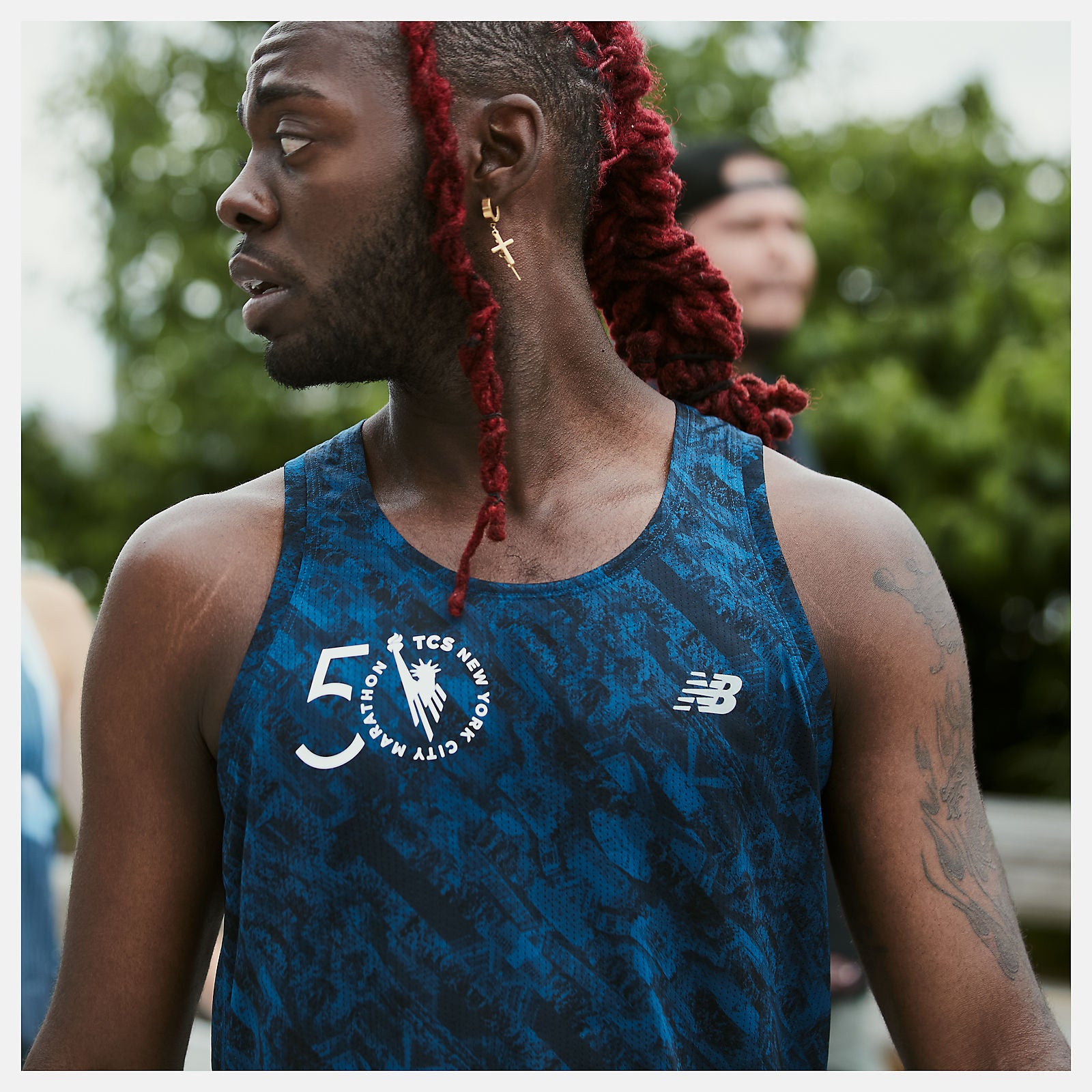 NYC Marathon Printed Impact Run Singlet-Men | New Balance