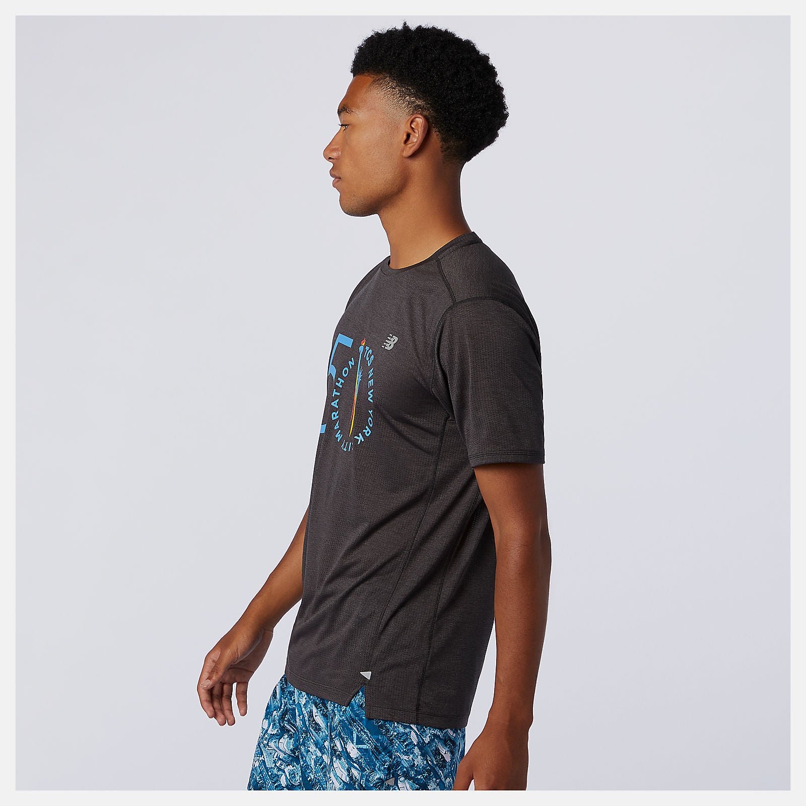NYC Marathon Impact Run Short Sleeve-Men | New Balance
