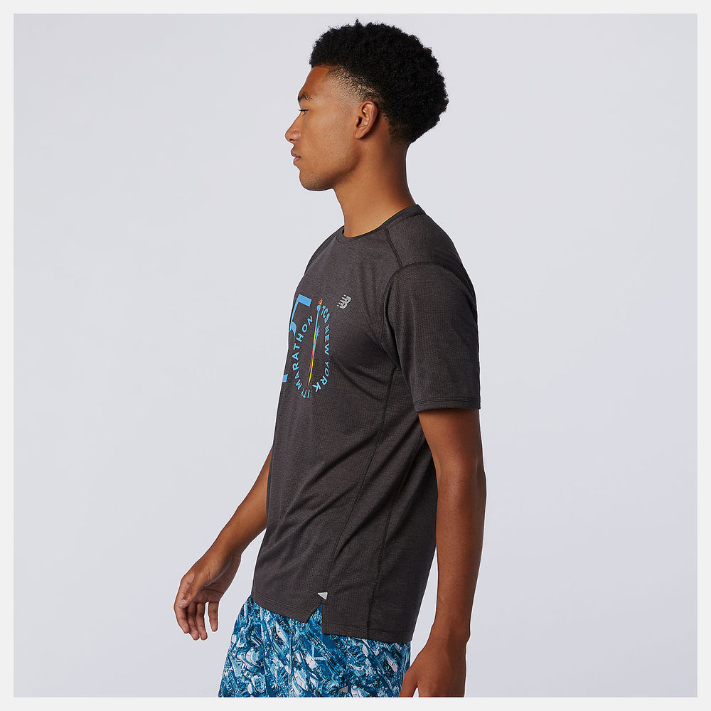 NYC Marathon Impact Run Short Sleeve-Men | New Balance