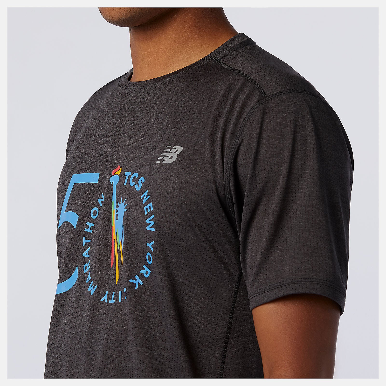 NYC Marathon Impact Run Short Sleeve-Men | New Balance