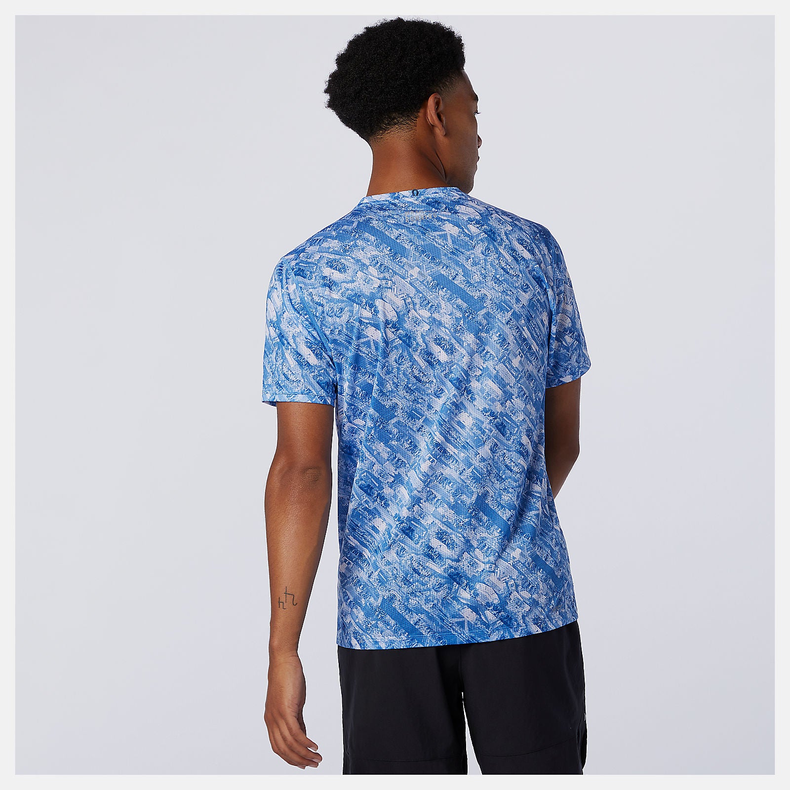 NYC Marathon Printed Impact Run Short Sleeve-Men | New Balance