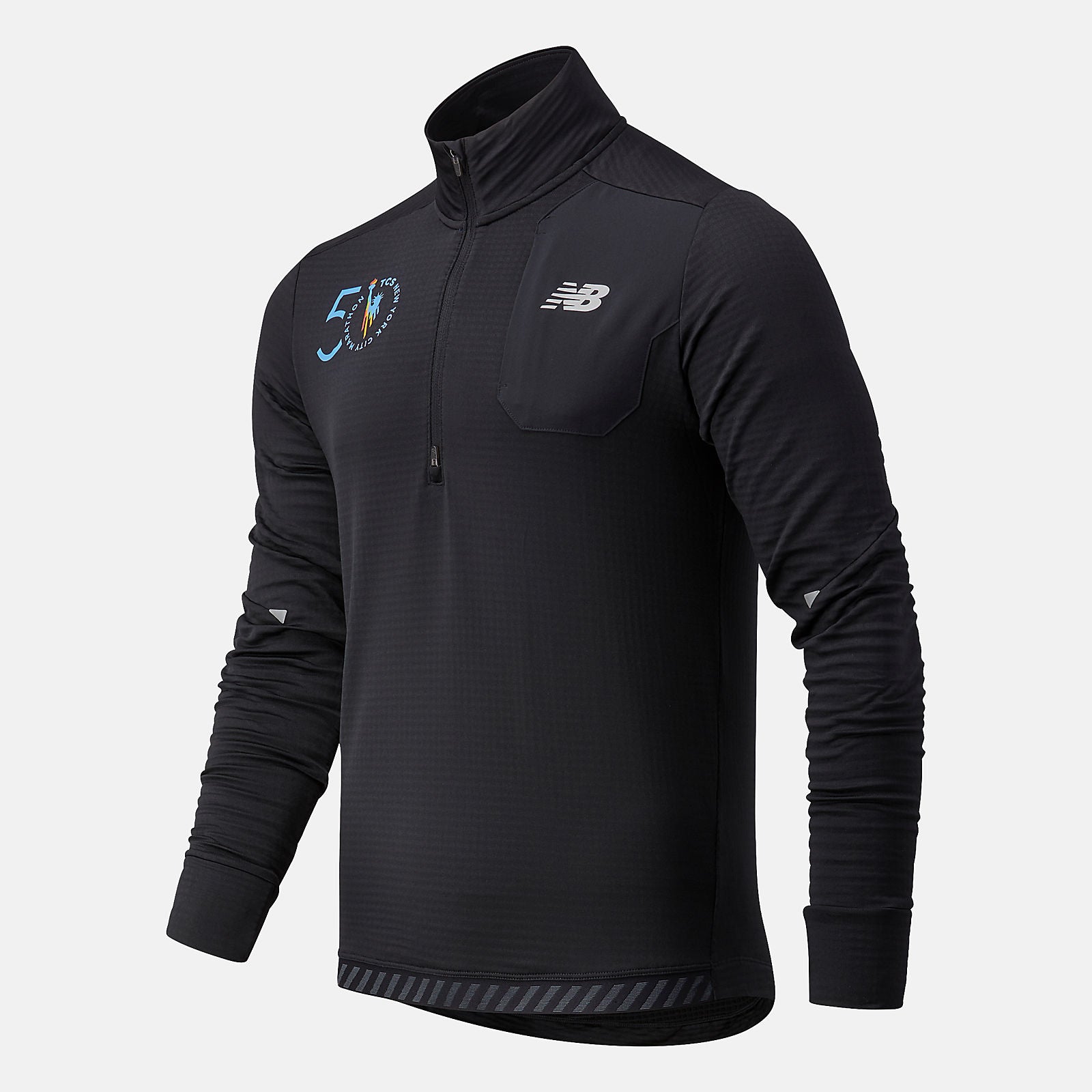 NYC Marathon Impact Run Grid Back Half Zip-Men | New Balance