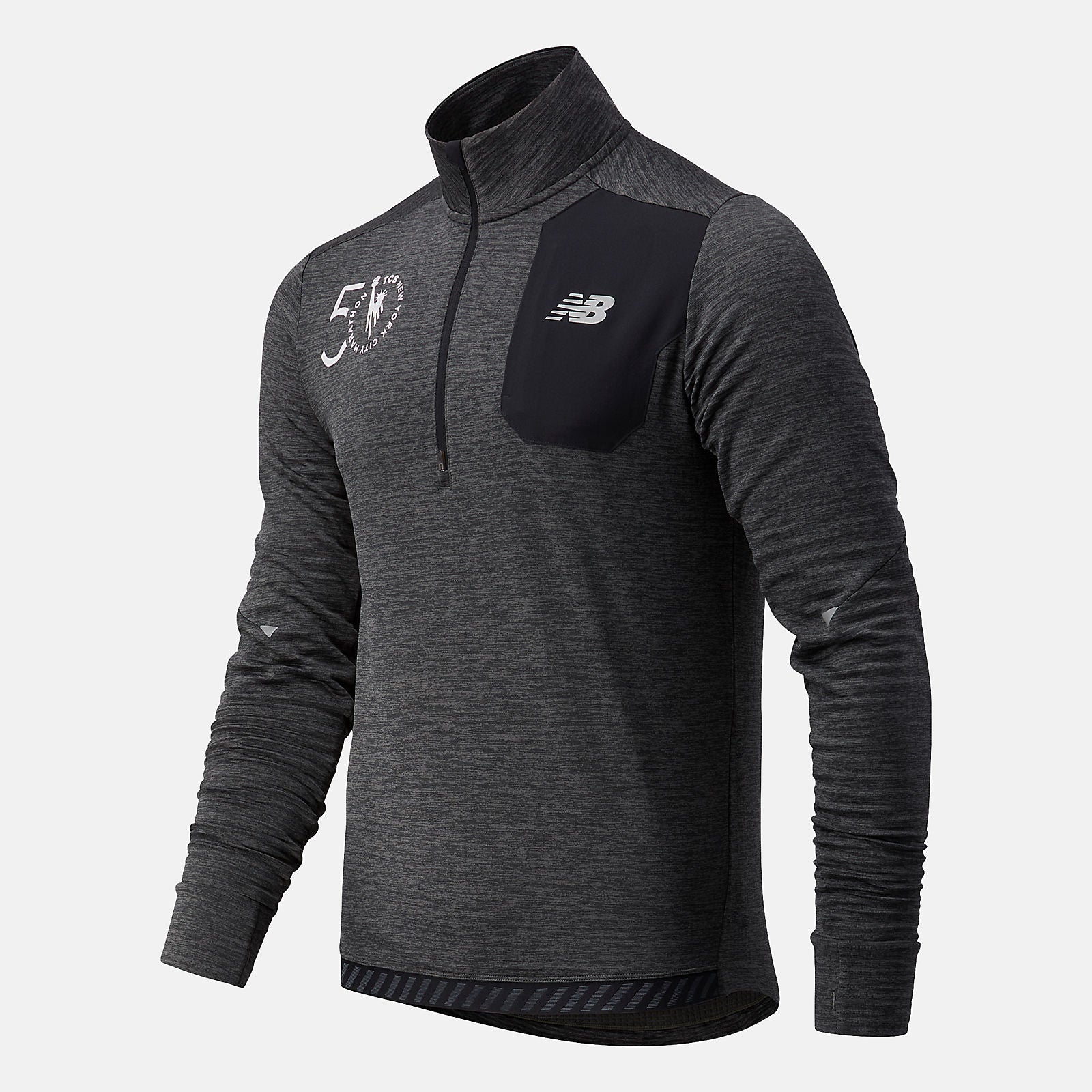 NYC Marathon Impact Run Grid Back Half Zip-Men | New Balance