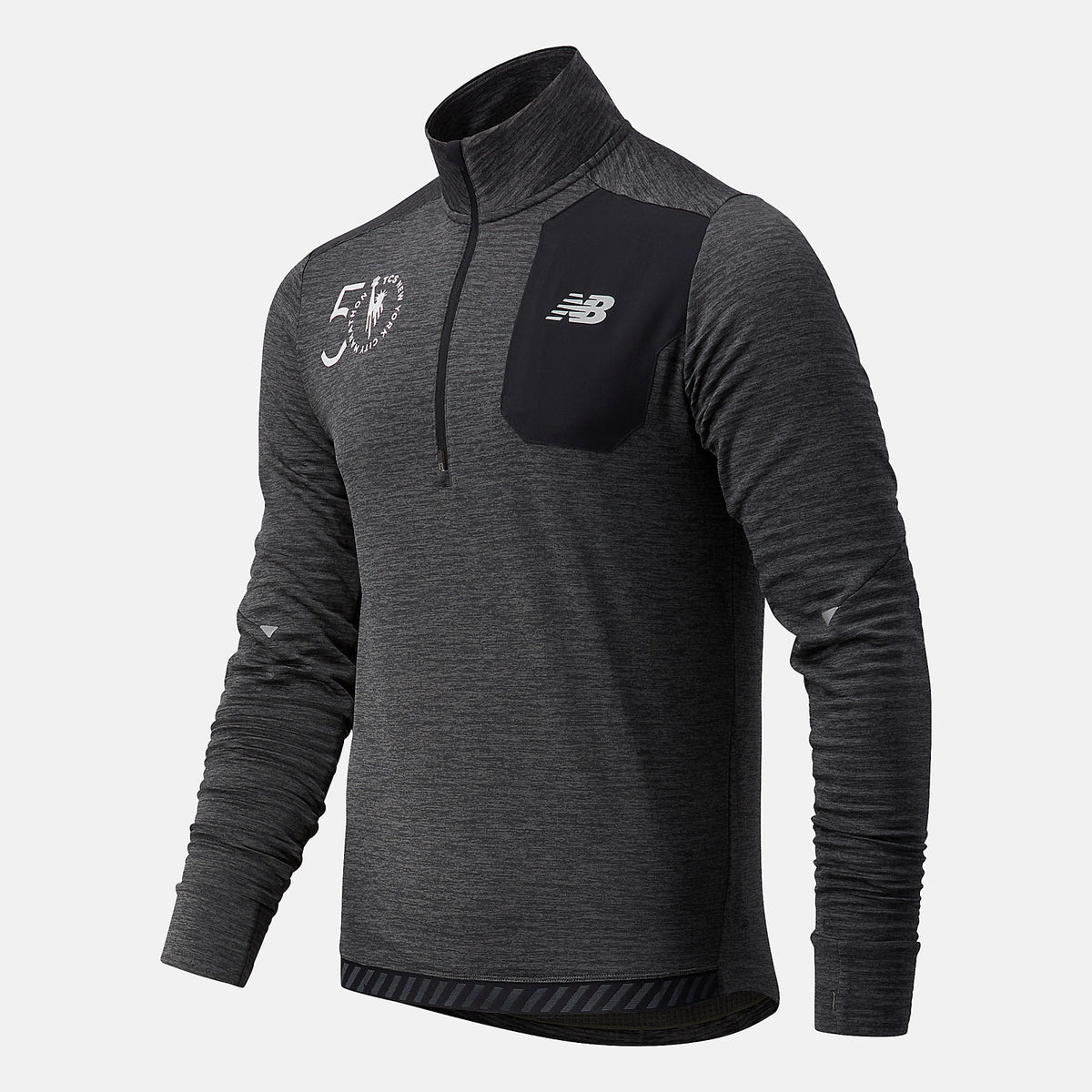 NYC Marathon Impact Run Grid Back Half Zip-Men | New Balance