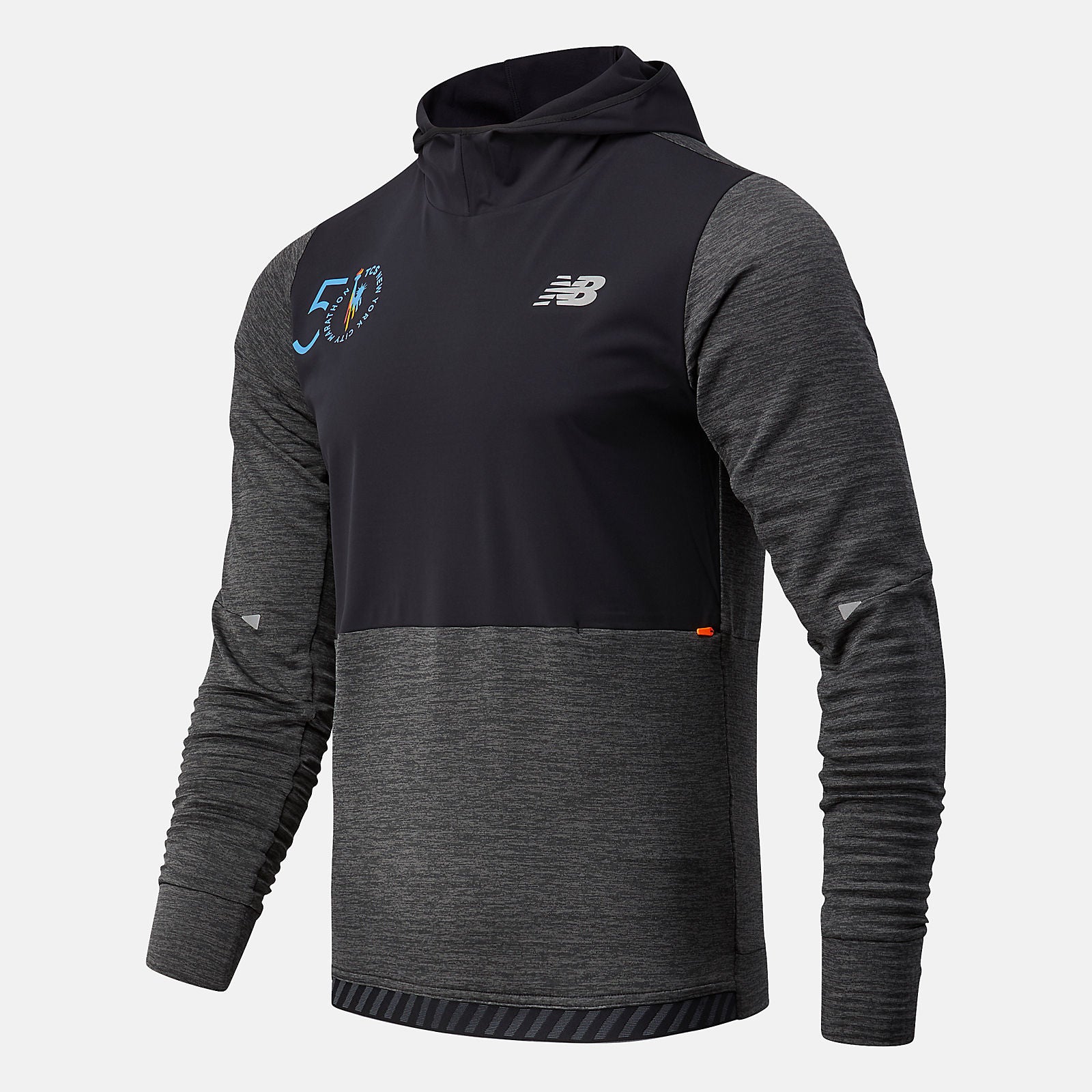 NYC Marathon Impact Run Grid Back Hoodie-Men | New Balance