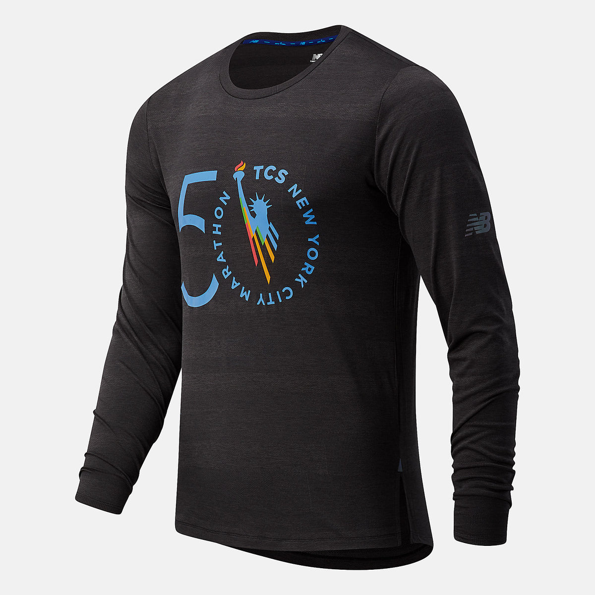 NYC Marathon Q Speed Fuel Jacquard Long Sleeve-Men | New Balance