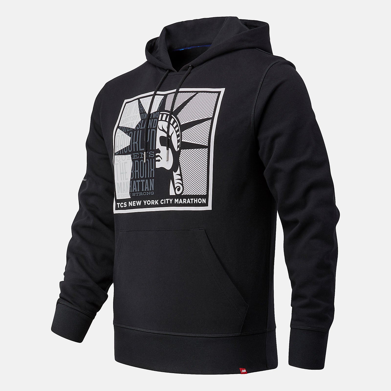NYC Marathon Essentials Stacked Logo Po Hoodie-Men | New Balance