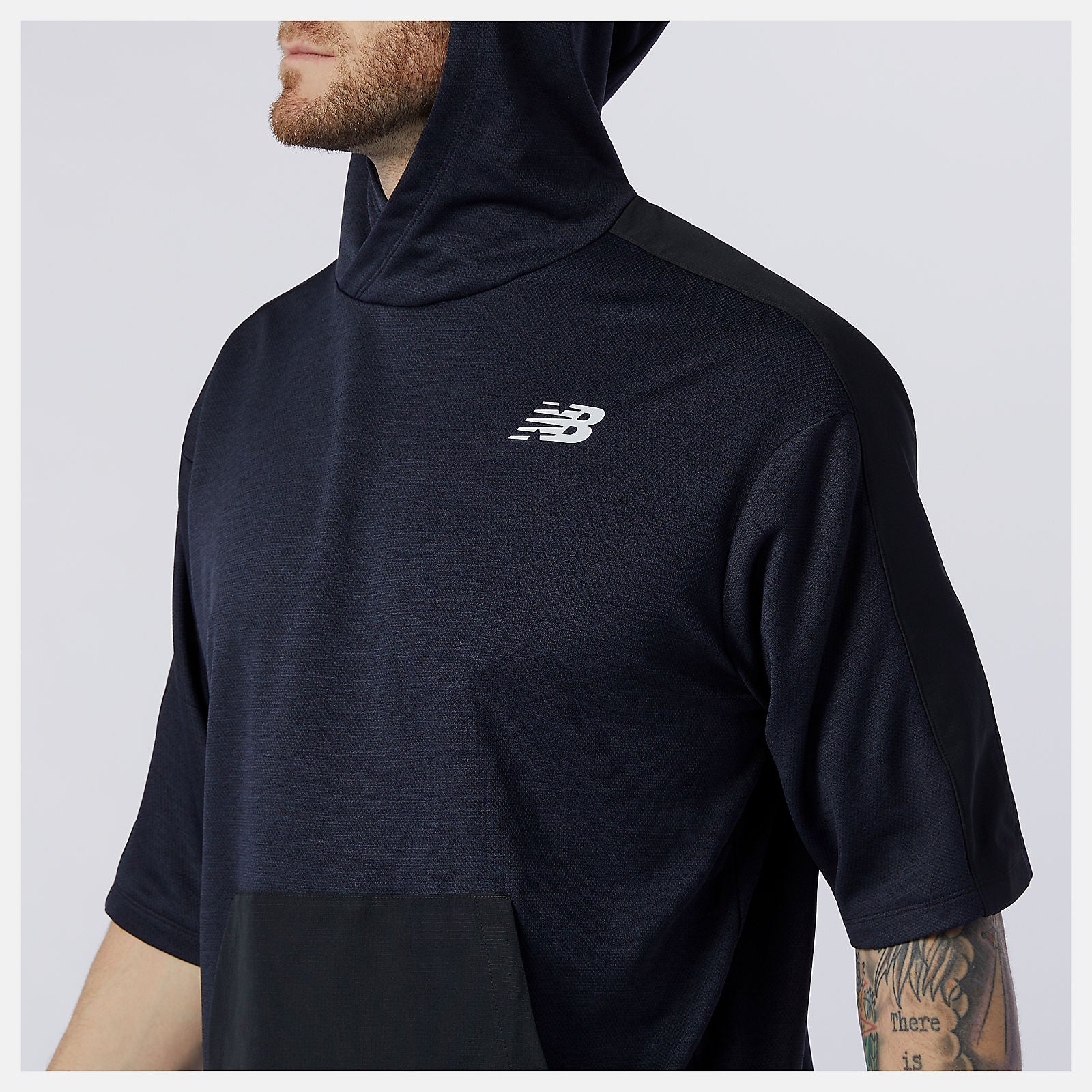 Tenacity Lightweight Knit Short Sleeve Hoodie-Men | New Balance