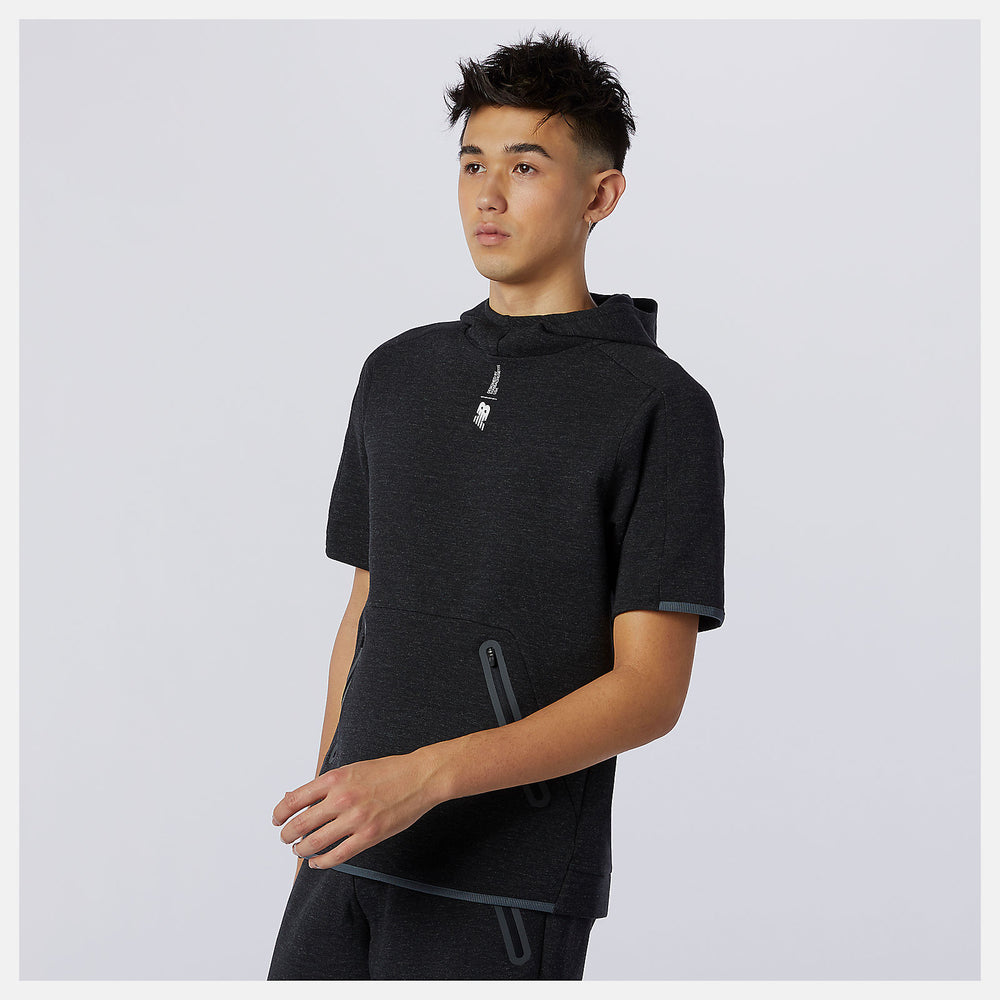 Fortitech Fleece Short Sleeve Hoodie-Men | New Balance