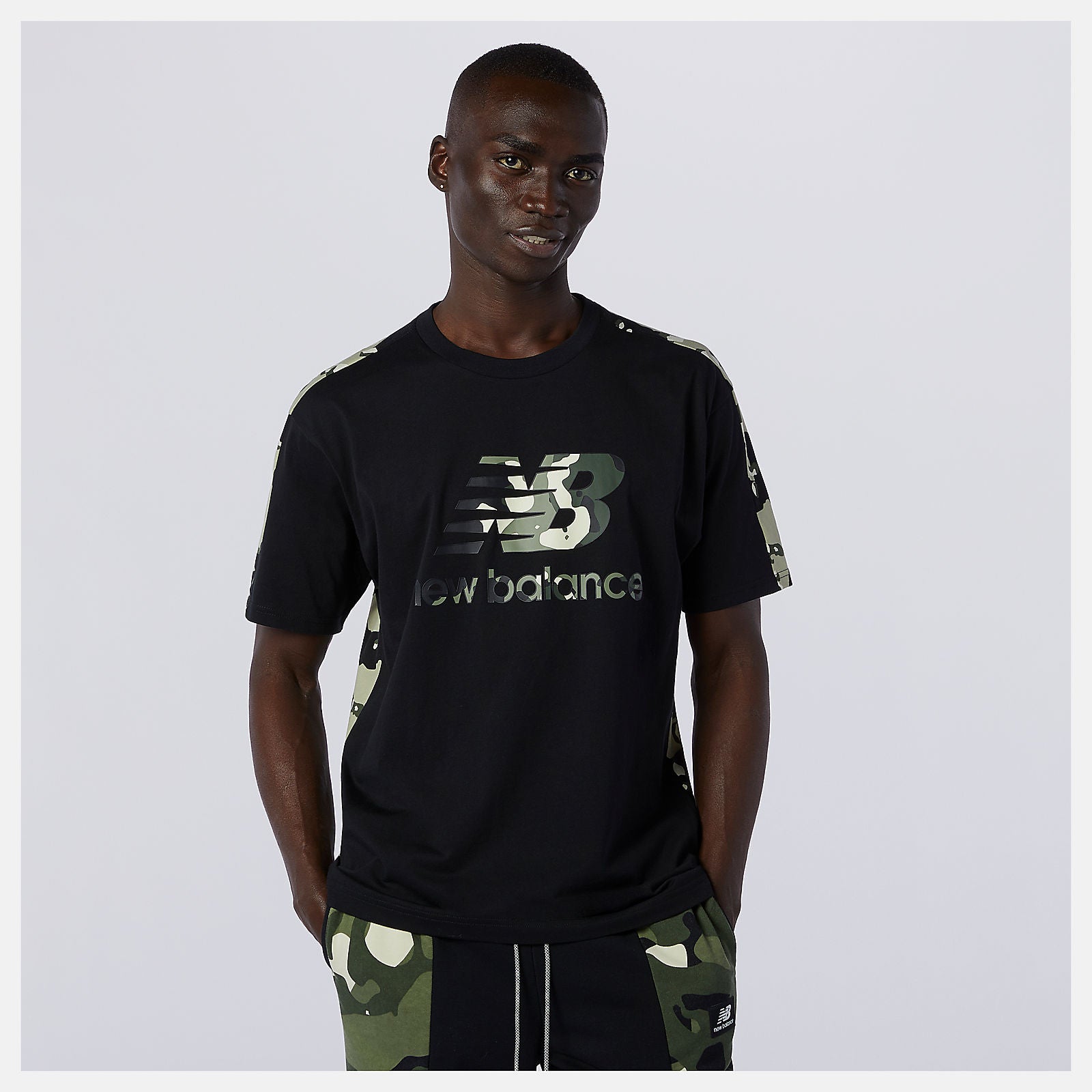 NB Essential Camo Tee-Men | New Balance