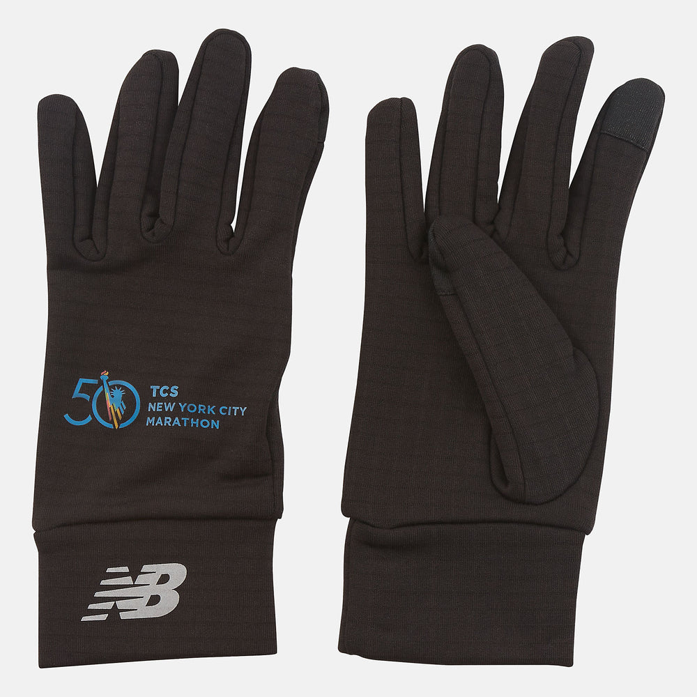 Marathon Heavyweight Grid Fleece Gloves-Women|Men | New Balance
