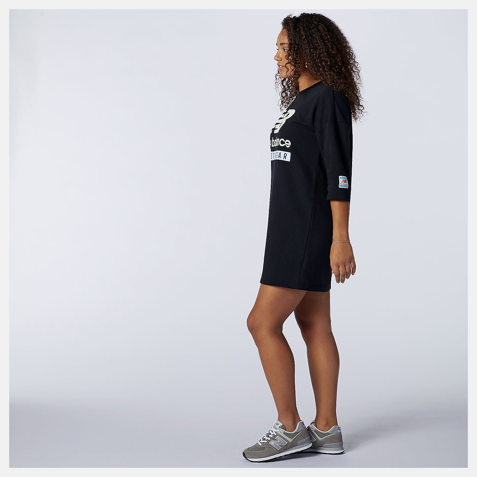 NB Essentials Field Day Crew Fleece Dress-Women | New Balance
