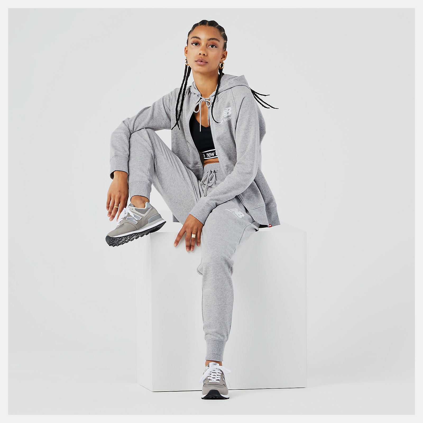 Essentials FZ Hoodie-Women | New Balance
