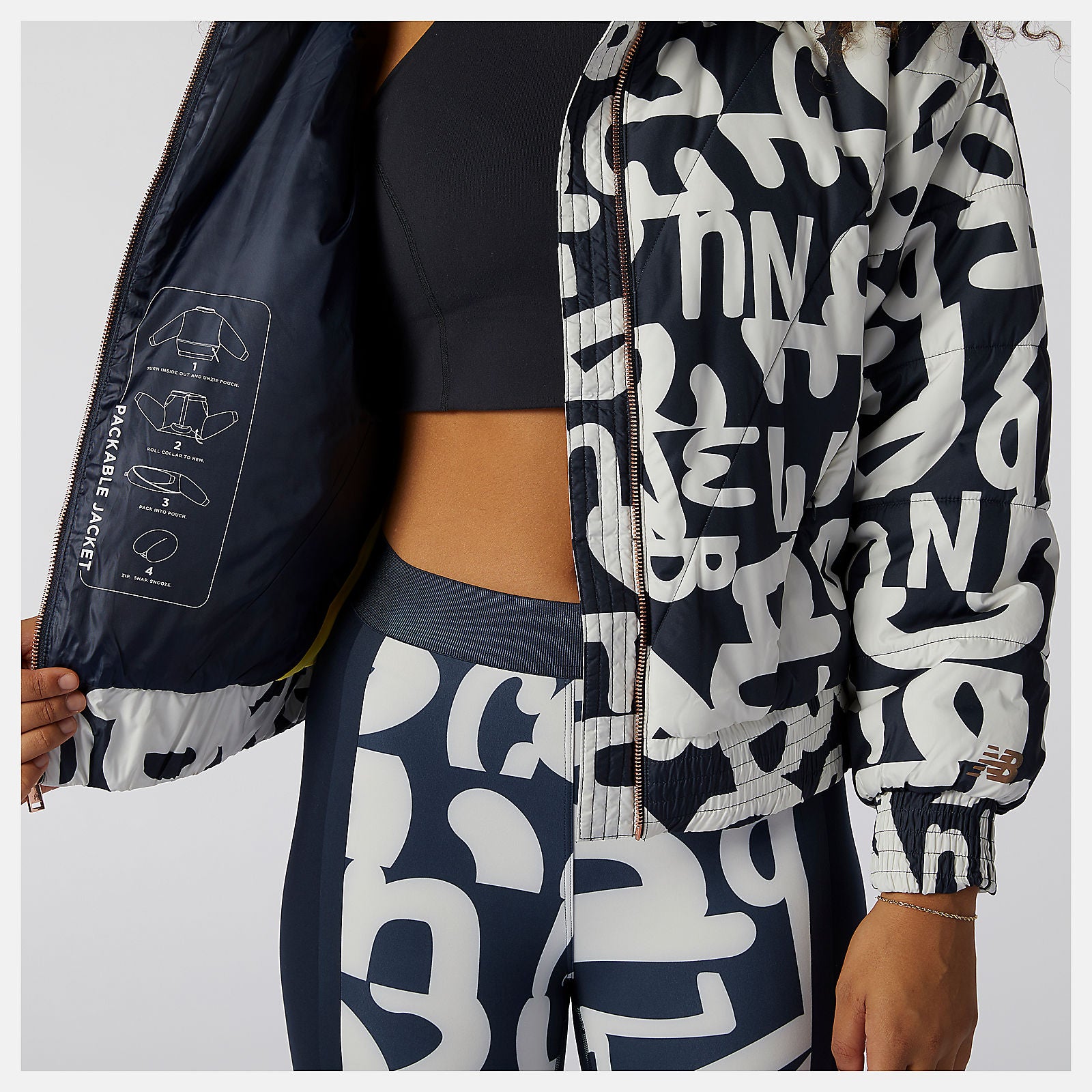 Determination Packable Printed Quilted Jacket-Women | New Balance