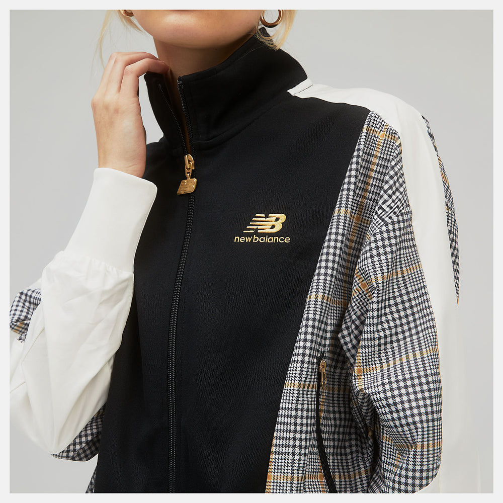 NB Athletics Higher Learning Stripe Track Jacket-Women | New Balance