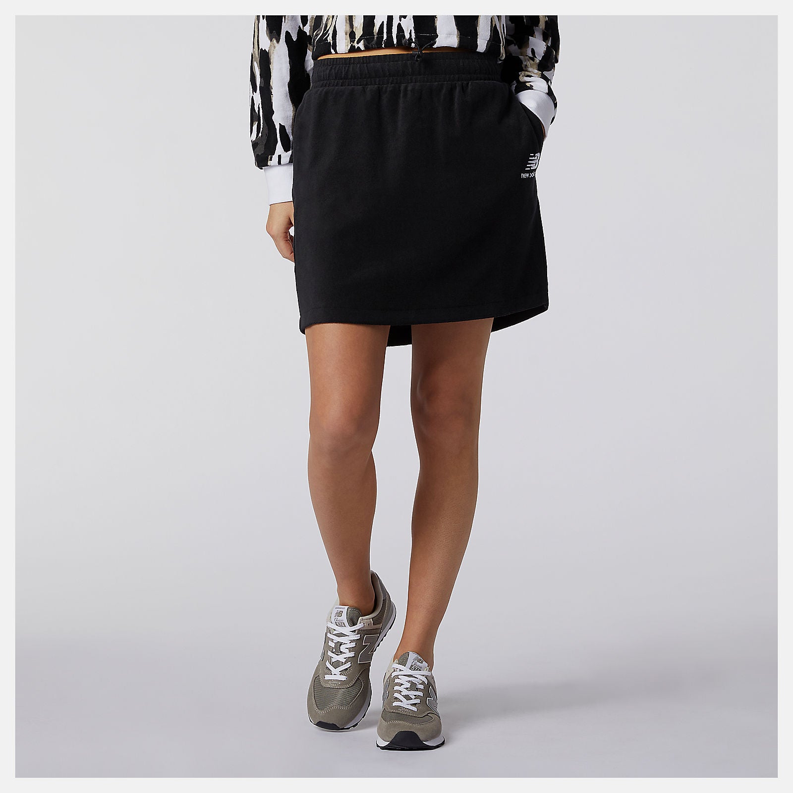 NB Athletics Collide Terry Skirt-Women | New Balance