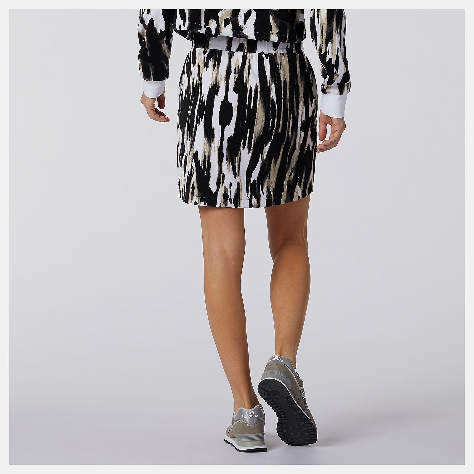 NB Athletics Collide Printed Terry Skirt-Women | New Balance