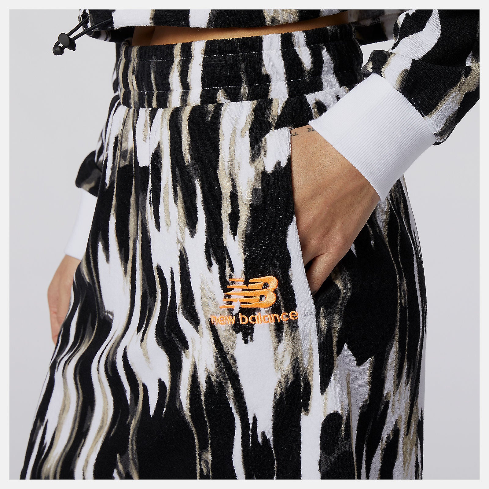 NB Athletics Collide Printed Terry Skirt-Women | New Balance