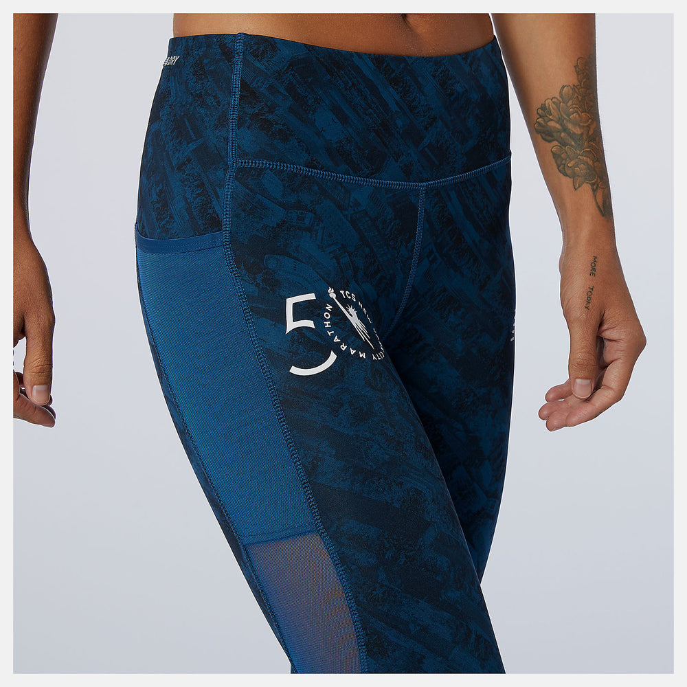 NYC Marathon Printed Impact Run Tight-Women | New Balance