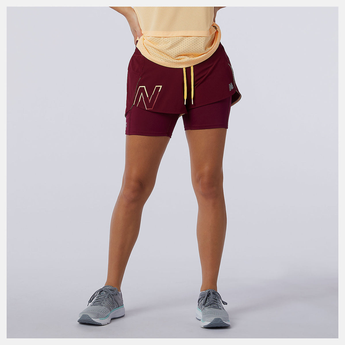 Printed Impact Run 2 In 1 Short-Women | New Balance