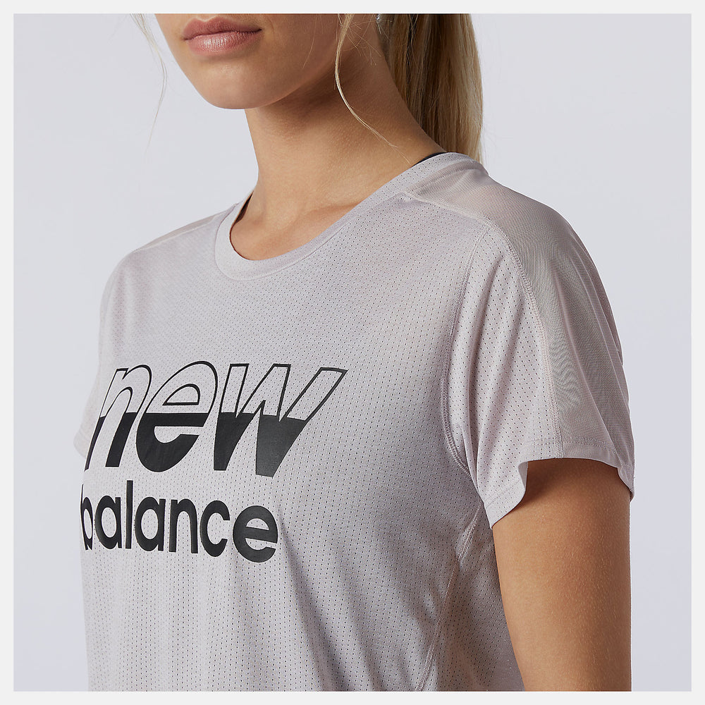 Printed Impact Run Short Sleeve-Women | New Balance