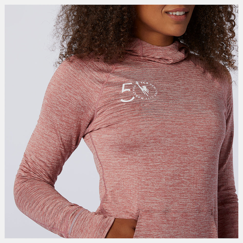 NYC Marathon NB Heat Grid Hoodie-Women | New Balance