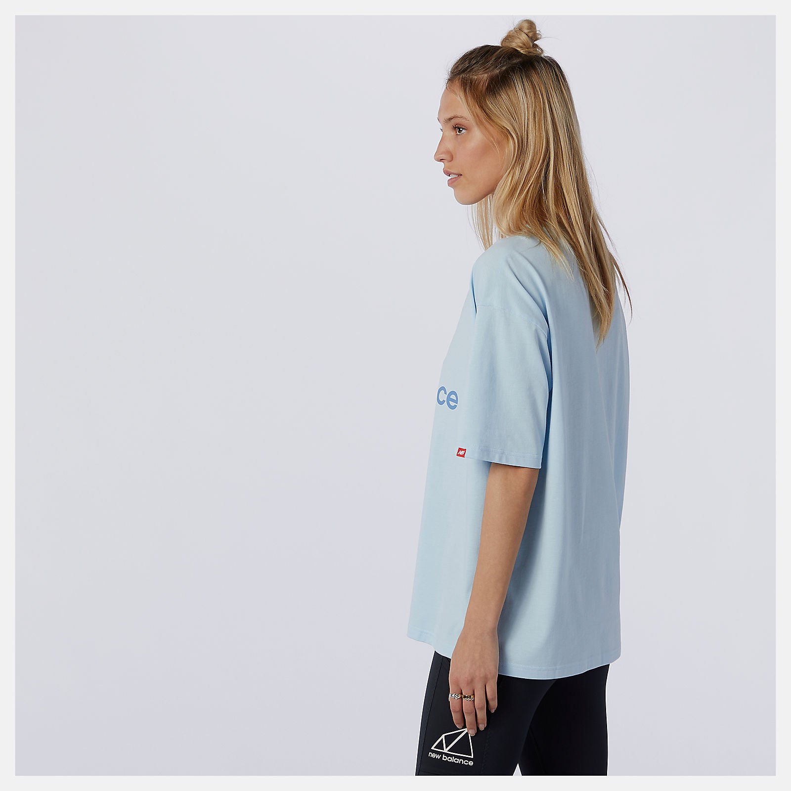 NB Essentials Stacked Logo Tee-Women | New Balance
