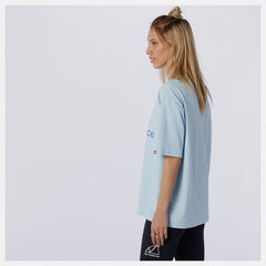NB Essentials Stacked Logo Tee-Women | New Balance