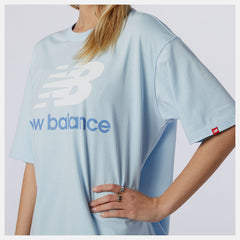 NB Essentials Stacked Logo Tee-Women | New Balance