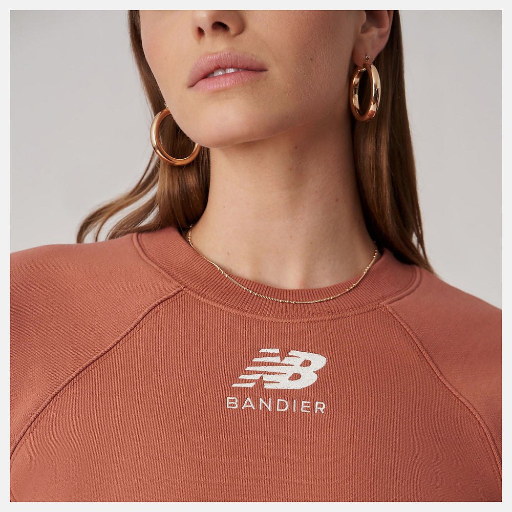 Bandier Fleece Crew-Women | New Balance