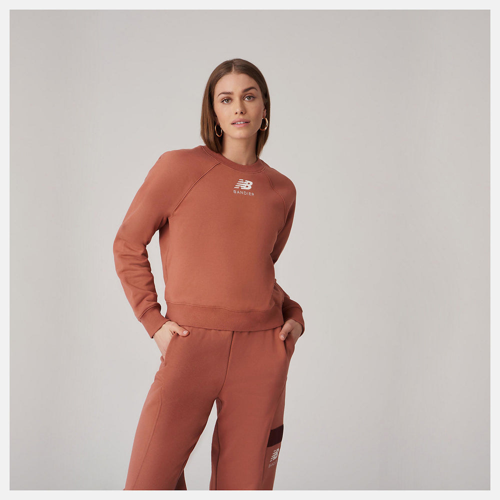 Bandier Fleece Crew-Women | New Balance