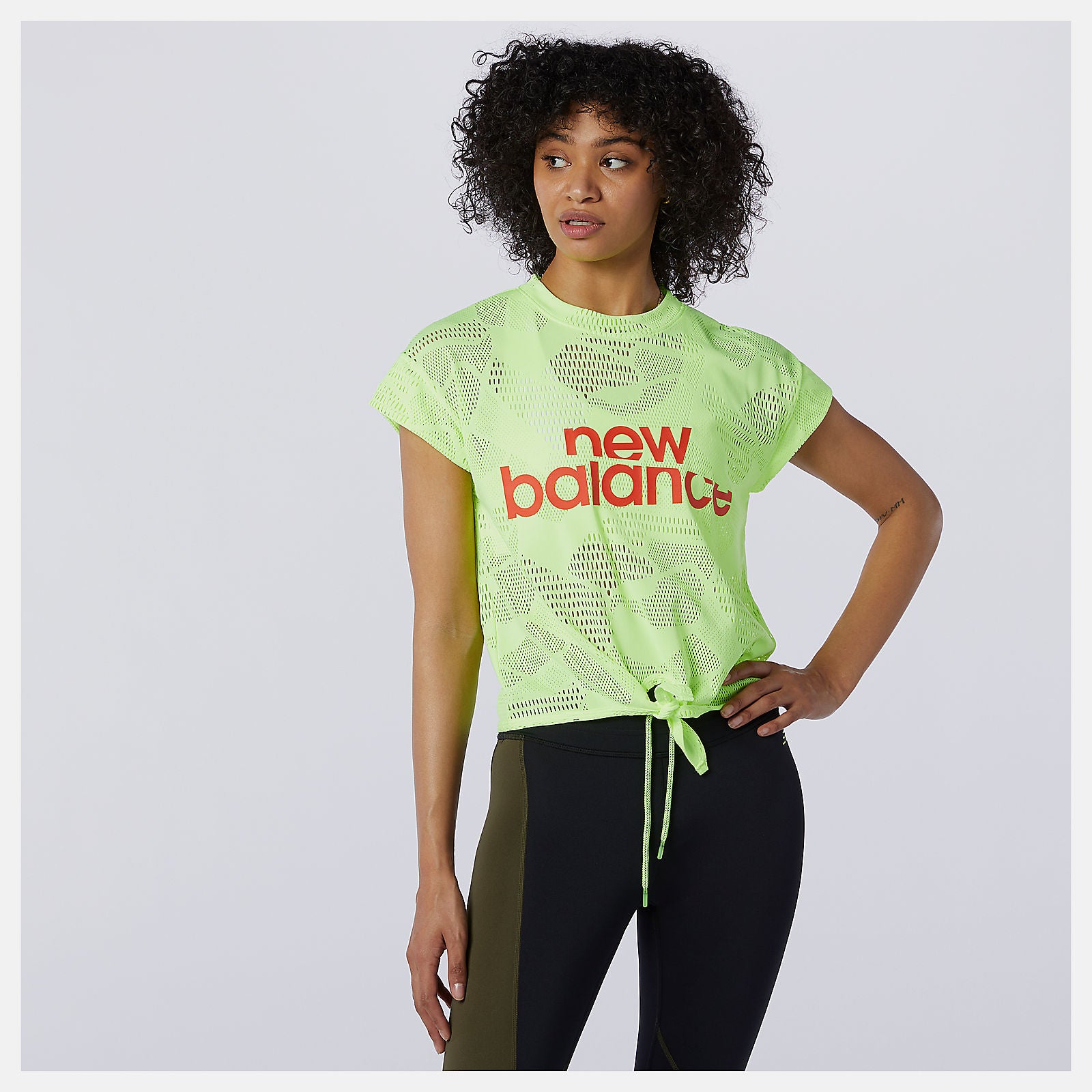 Achiever Collide Open Mesh Tee-Women | New Balance