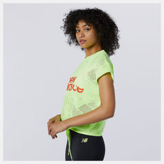 Achiever Collide Open Mesh Tee-Women | New Balance